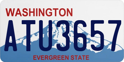 WA license plate ATU3657