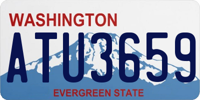 WA license plate ATU3659
