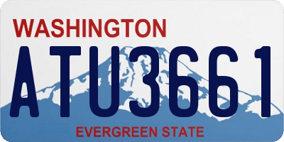 WA license plate ATU3661