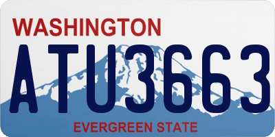 WA license plate ATU3663