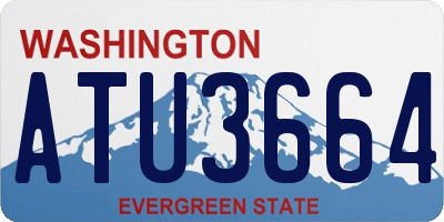 WA license plate ATU3664