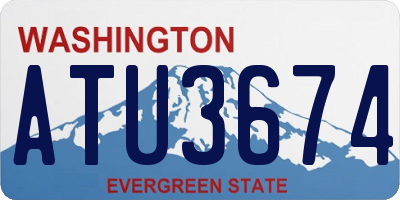 WA license plate ATU3674