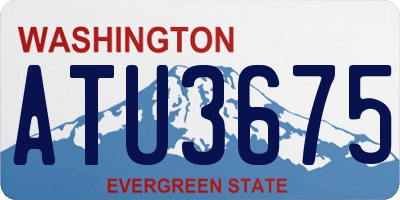 WA license plate ATU3675