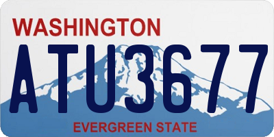 WA license plate ATU3677
