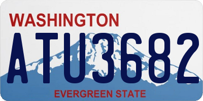 WA license plate ATU3682