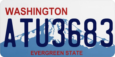 WA license plate ATU3683