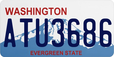 WA license plate ATU3686