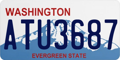 WA license plate ATU3687