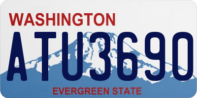 WA license plate ATU3690