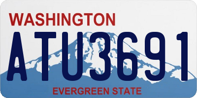 WA license plate ATU3691