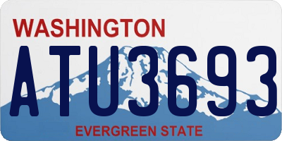 WA license plate ATU3693