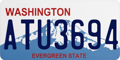 WA license plate ATU3694