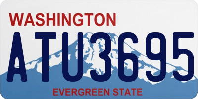 WA license plate ATU3695
