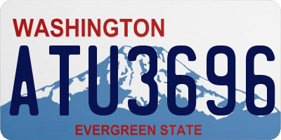 WA license plate ATU3696