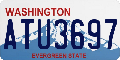 WA license plate ATU3697