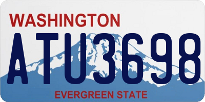 WA license plate ATU3698