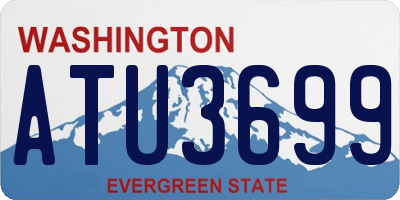 WA license plate ATU3699