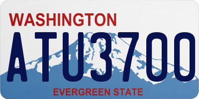 WA license plate ATU3700