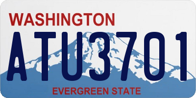 WA license plate ATU3701