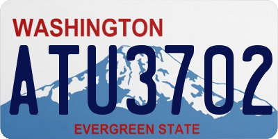 WA license plate ATU3702