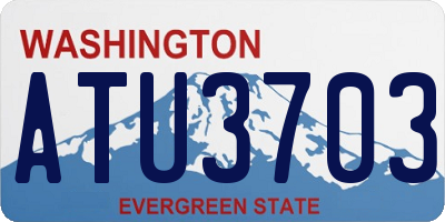 WA license plate ATU3703
