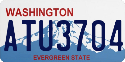 WA license plate ATU3704