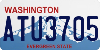 WA license plate ATU3705