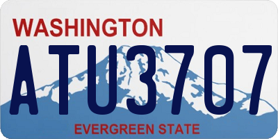 WA license plate ATU3707