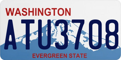 WA license plate ATU3708