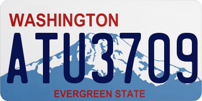 WA license plate ATU3709