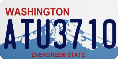 WA license plate ATU3710