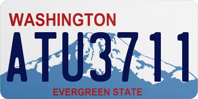 WA license plate ATU3711