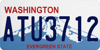 WA license plate ATU3712
