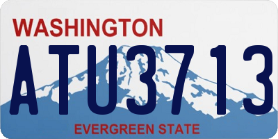 WA license plate ATU3713