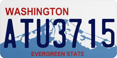 WA license plate ATU3715