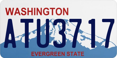 WA license plate ATU3717