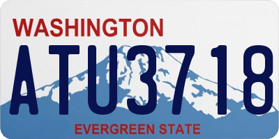 WA license plate ATU3718
