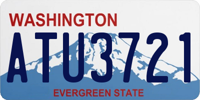 WA license plate ATU3721