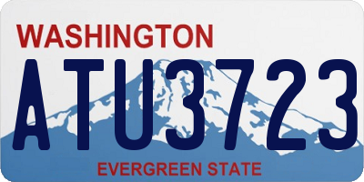WA license plate ATU3723