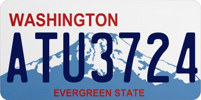 WA license plate ATU3724