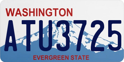WA license plate ATU3725