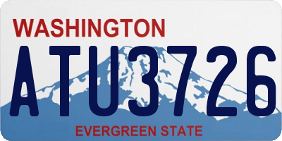 WA license plate ATU3726