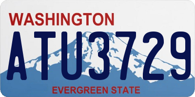 WA license plate ATU3729