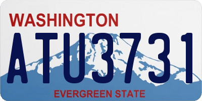 WA license plate ATU3731