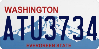 WA license plate ATU3734
