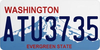 WA license plate ATU3735