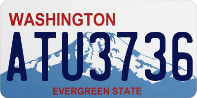 WA license plate ATU3736