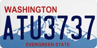 WA license plate ATU3737