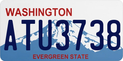 WA license plate ATU3738