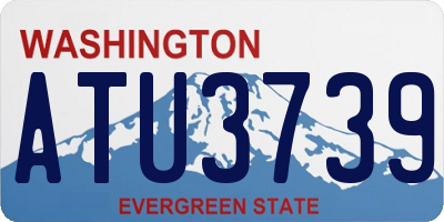 WA license plate ATU3739